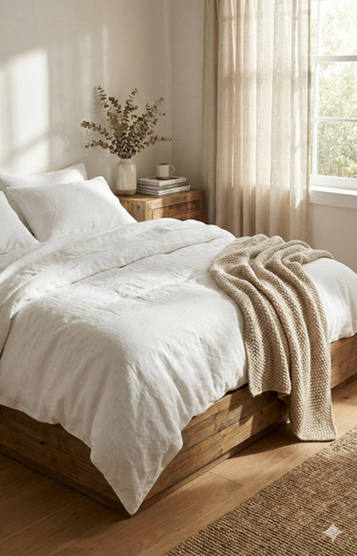 BETTWÄSCHE LEINEN 135/200 cm  - Weiß, Basics, Textil (135/200cm)