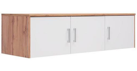 AUFSATZSCHRANK 157/43/54 cm  - Silberfarben/Eiche Wotan, Basics, Holzwerkstoff/Kunststoff (157/43/54cm) - Xora