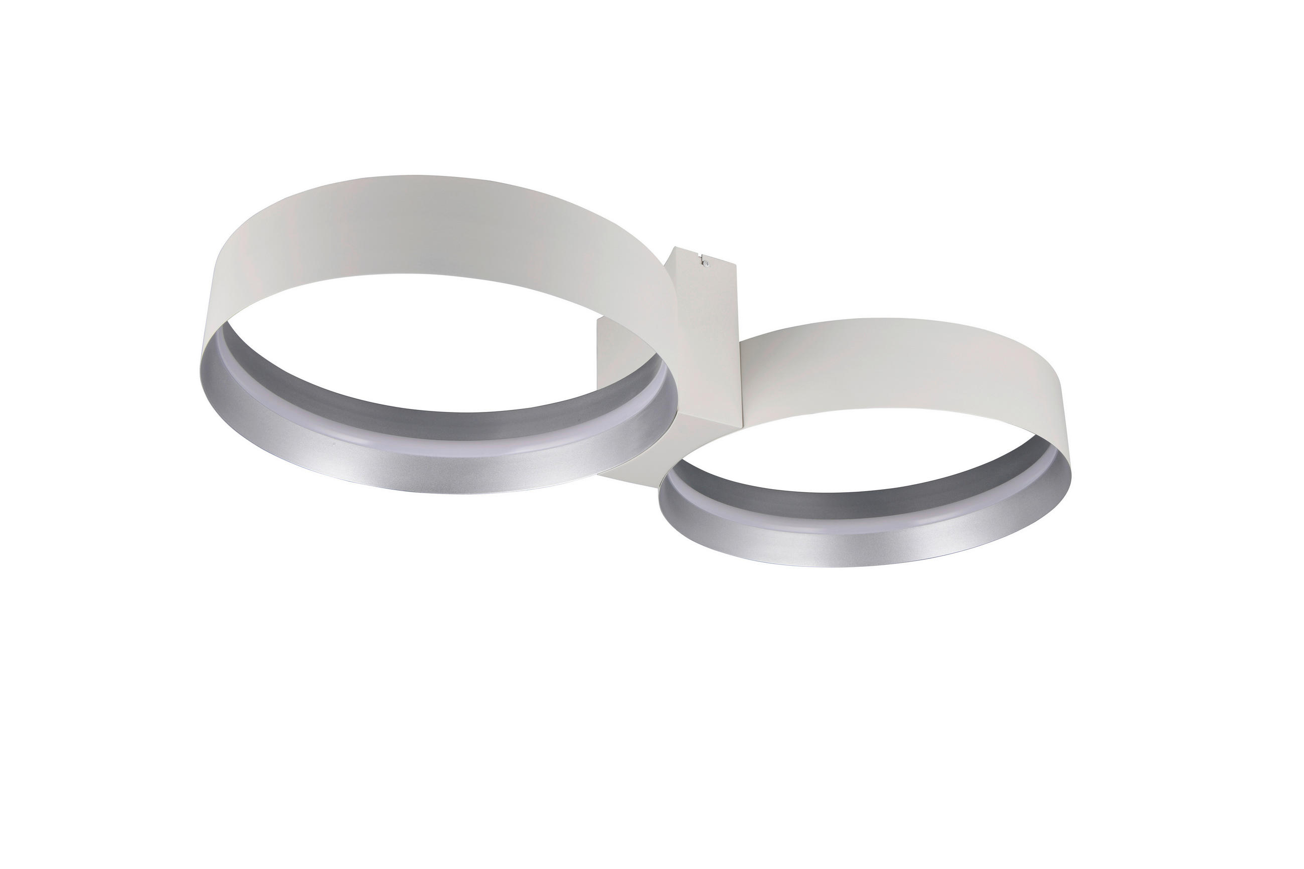 LED-DECKENLEUCHTE 94/45/19 cm   - Silberfarben/Weiß, Design, Metall (94/45/19cm) - Musterring