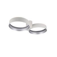 LED-DECKENLEUCHTE 94/45/19 cm   - Silberfarben/Weiß, Design, Metall (94/45/19cm) - Musterring