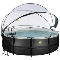 POOL 450/122 cm  - Anthrazit, Konventionell, Kunststoff/Metall (450/122cm) - EXIT Toys