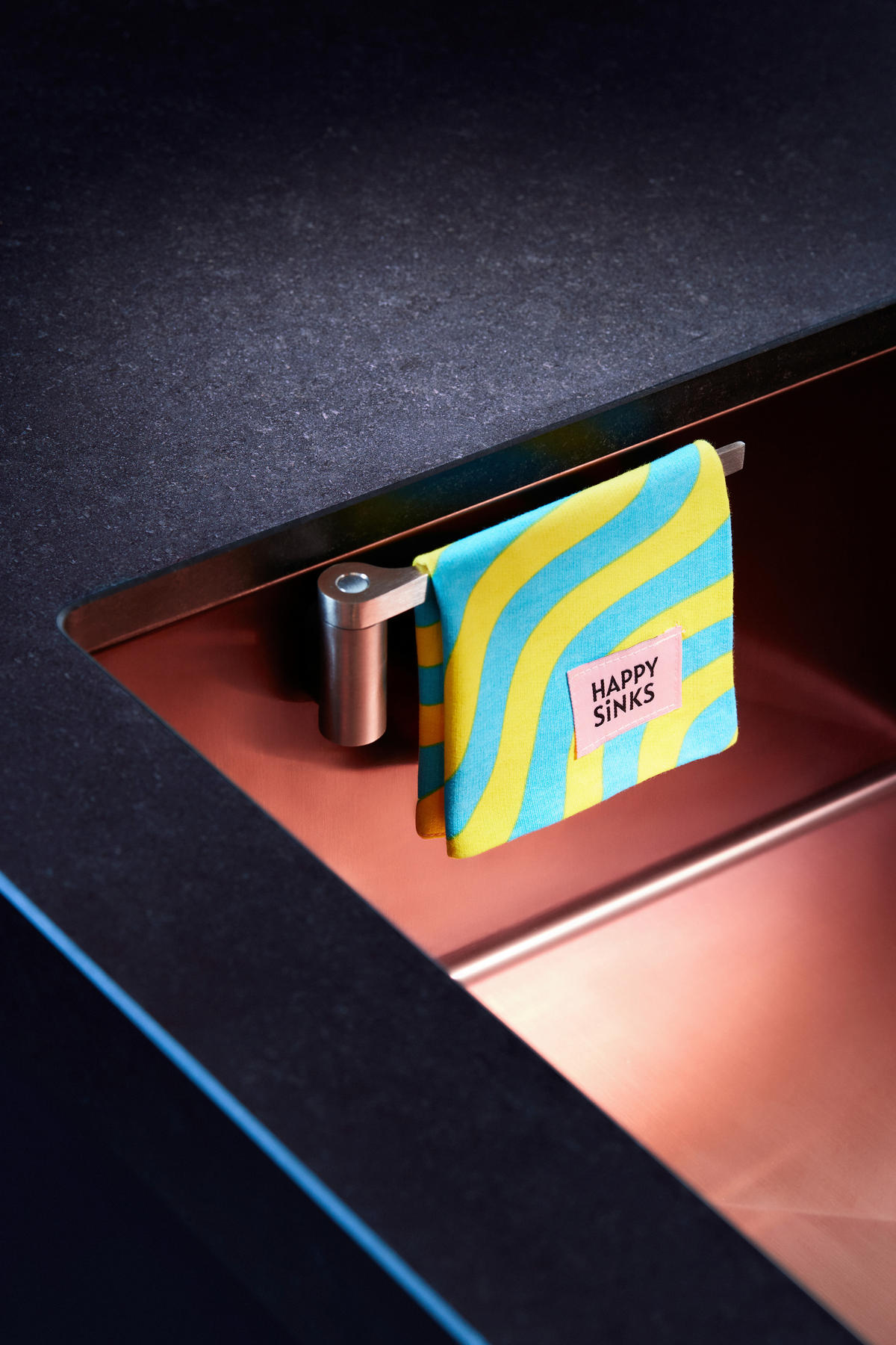 SPÜLTUCHHALTER - Chromfarben, Basics, Metall - HAPPY SINKS