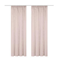 FERTIGVORHANG  halbtransparent   140/160 cm 2 Stück  - Rosa, Basics, Textil (140/160cm)