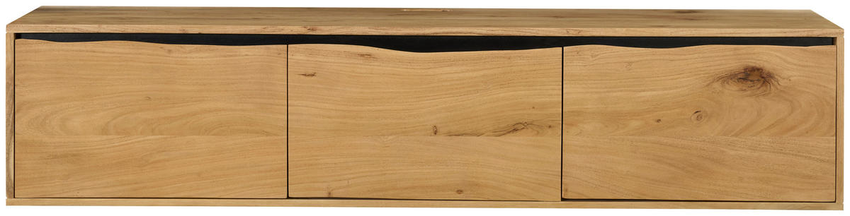 LOWBOARD  160/35/40 cm  Typenauswahl  - Schwarz/Akaziefarben, Basics, Holz (160/35/40cm) - Livetastic