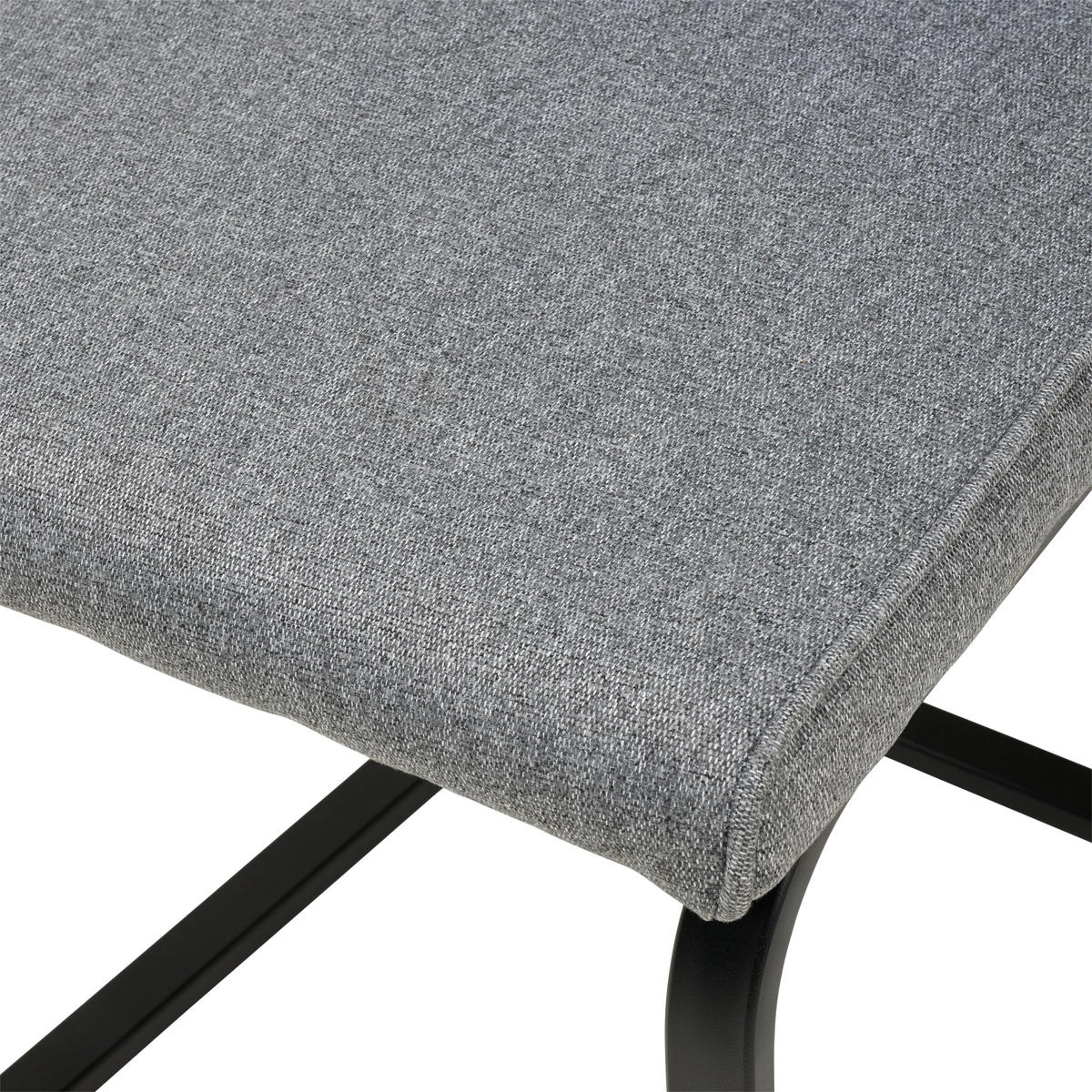 SCHWINGSTUHL  ,  , Mikrofaser, Leinenoptik  ,  - Dunkelgrau/Schwarz, KONVENTIONELL, Holz/Textil (46/94/62cm) - MID.YOU