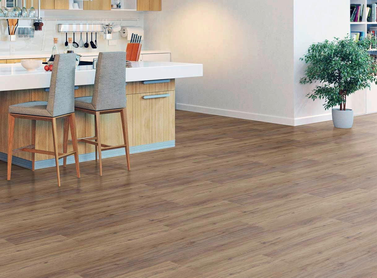 DESIGNBODEN X-Large  per  m² - Eichefarben, Basics, Kunststoff (151/22/0.75cm)
