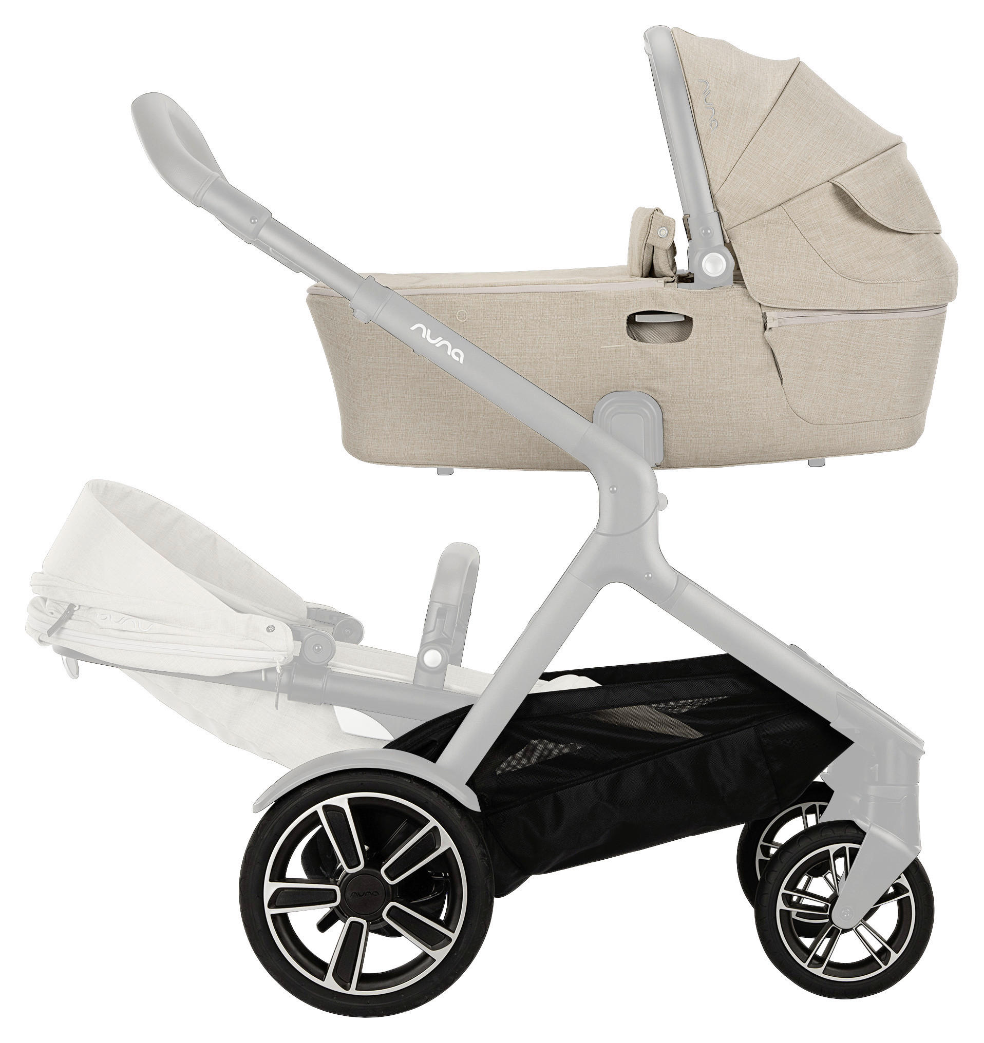 TRAGEWANNE DEMI NEXT  - Naturfarben, Basics, Textil (43/58/88cm) - Nuna