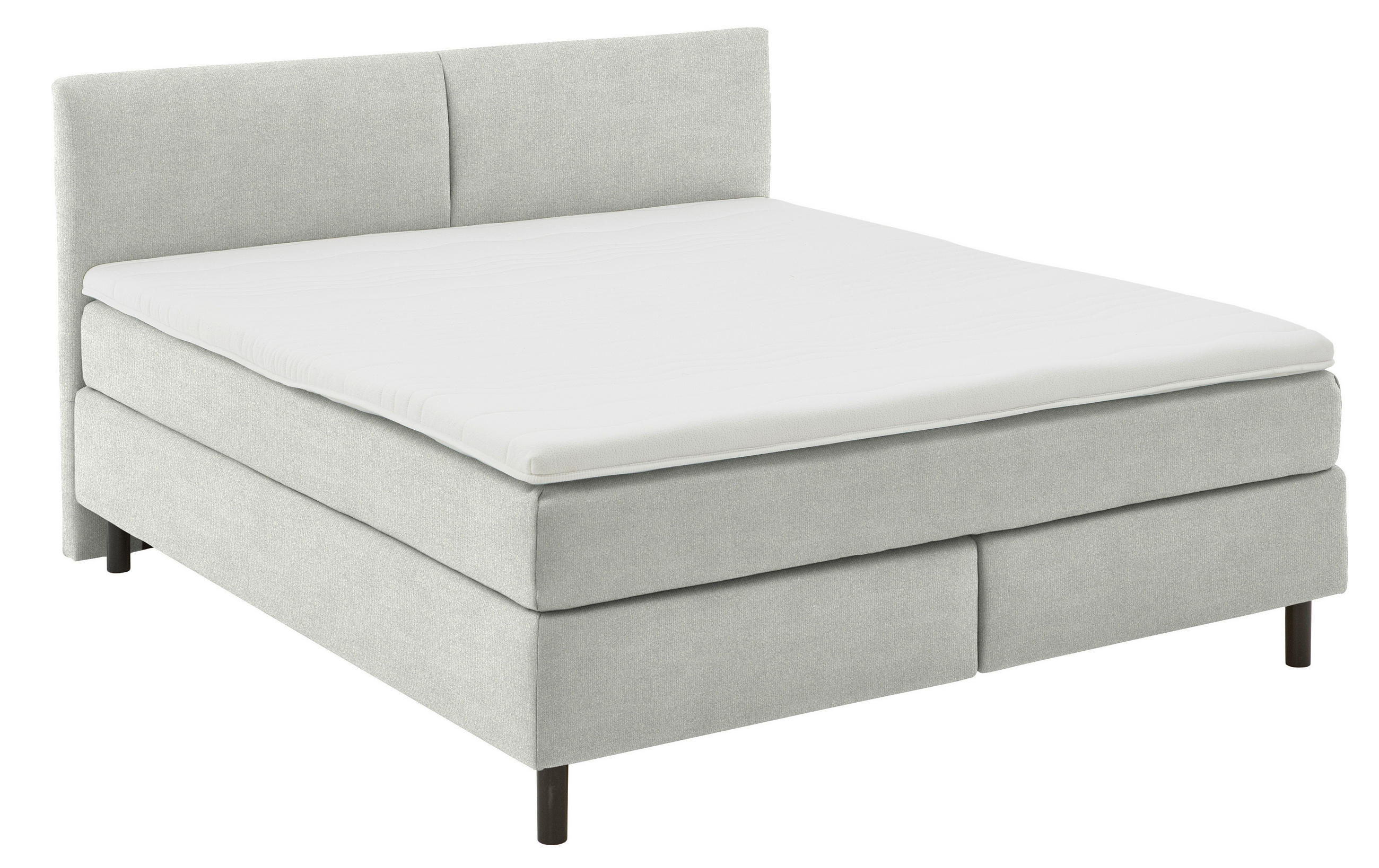 BOXSPRINGBETT 180/200 cm  in Beige  - Beige/Schwarz, MODERN, Kunststoff/Textil (180/200cm) - Beldomo - Sleep