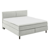 BOXSPRINGBETT 200/200 cm  in Beige  - Beige/Schwarz, MODERN, Kunststoff/Textil (200/200cm) - Beldomo - Sleep
