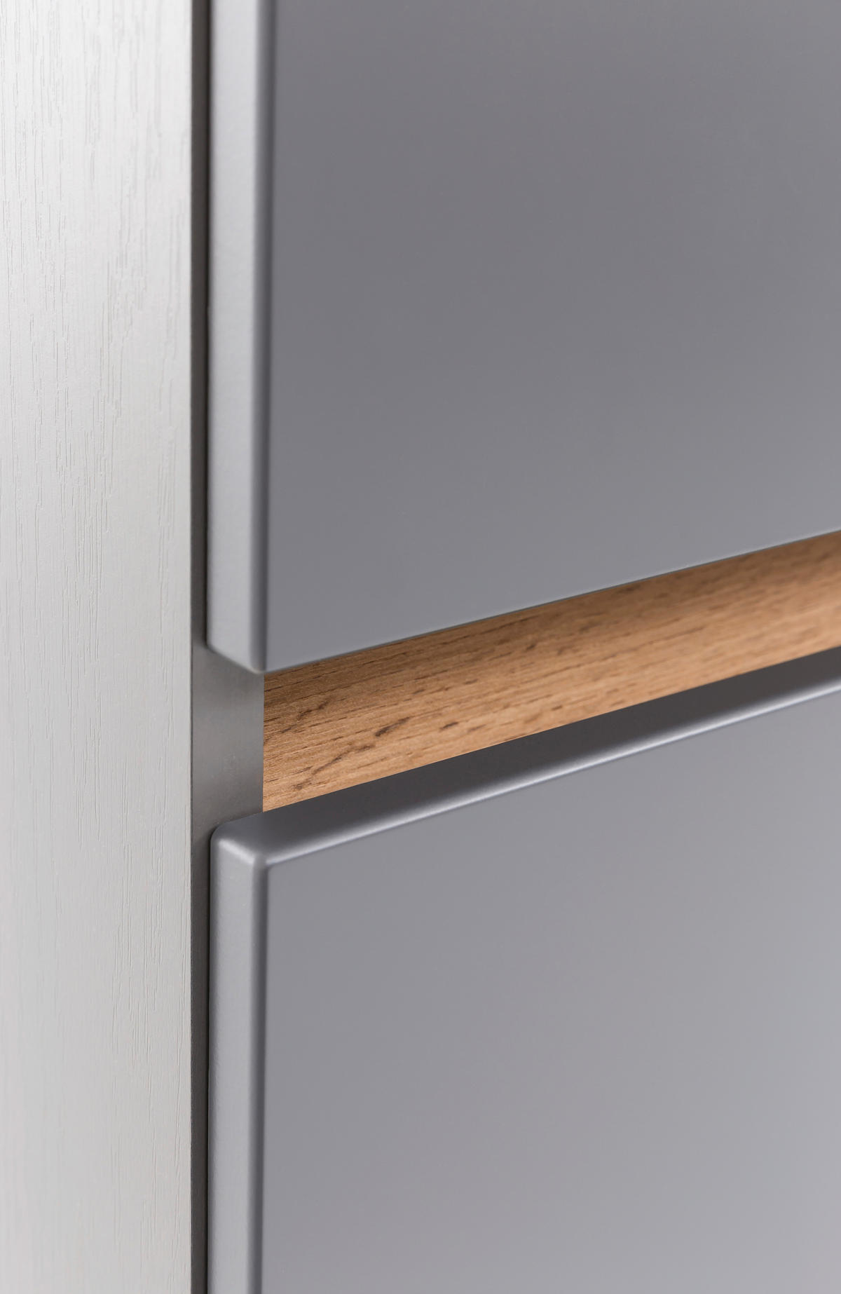 WASCHTISCHKOMBI 101 cm  - Graphitfarben/Weiß, Natur, Keramik/Holzwerkstoff (101cm) - Xora