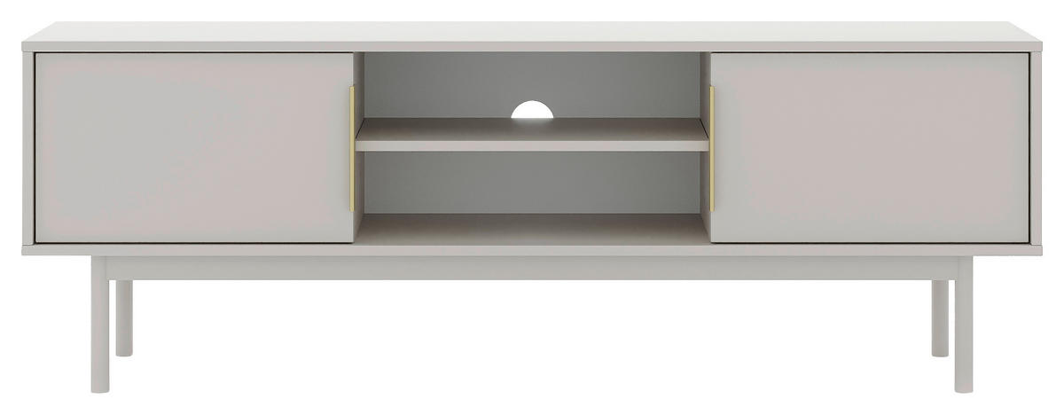 LOWBOARD Viva  in 154/53,5/39 cm  - Kaschmir/Goldfarben, Design, Holzwerkstoff/Metall (154/53,5/39cm) - Boxxx