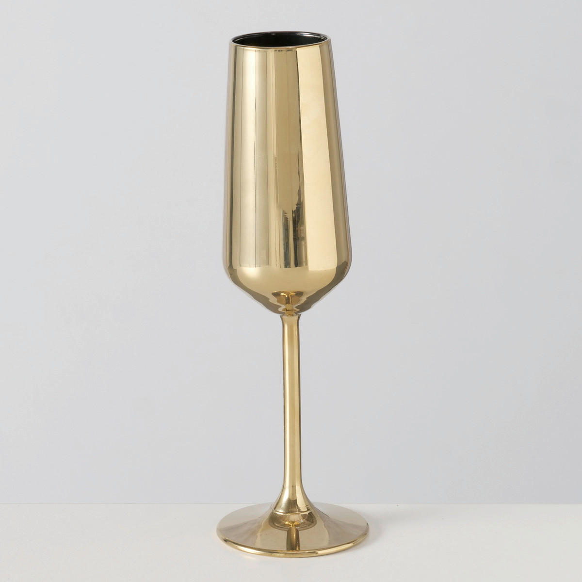 SEKTGLAS  - Goldfarben, Design, Glas (7/22,5cm)