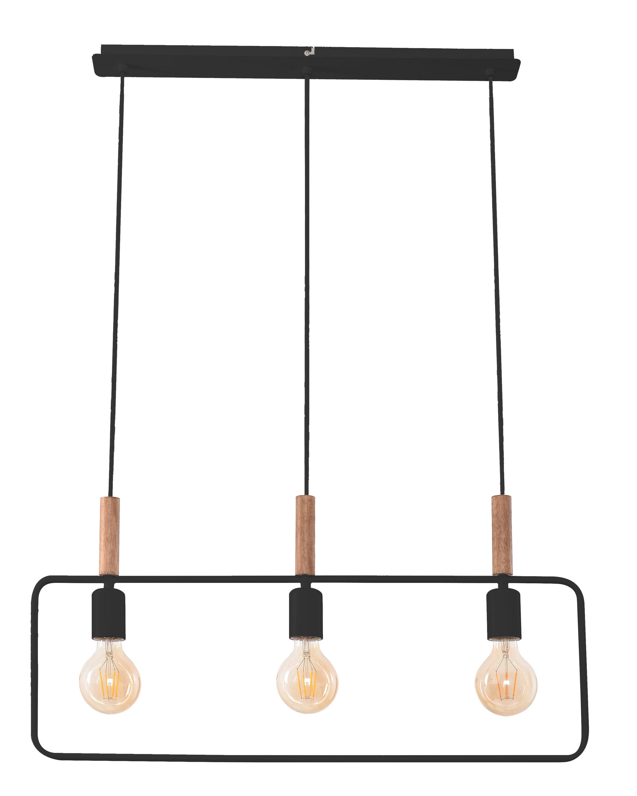 HÄNGELEUCHTE 70/6/110 cm   - Schwarz, Design, Metall (70/6/110cm)
