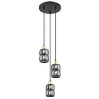 Lampă Suspendată 25/120 cm  - negru, Design, sticlă/metal (25/120cm) - Globo