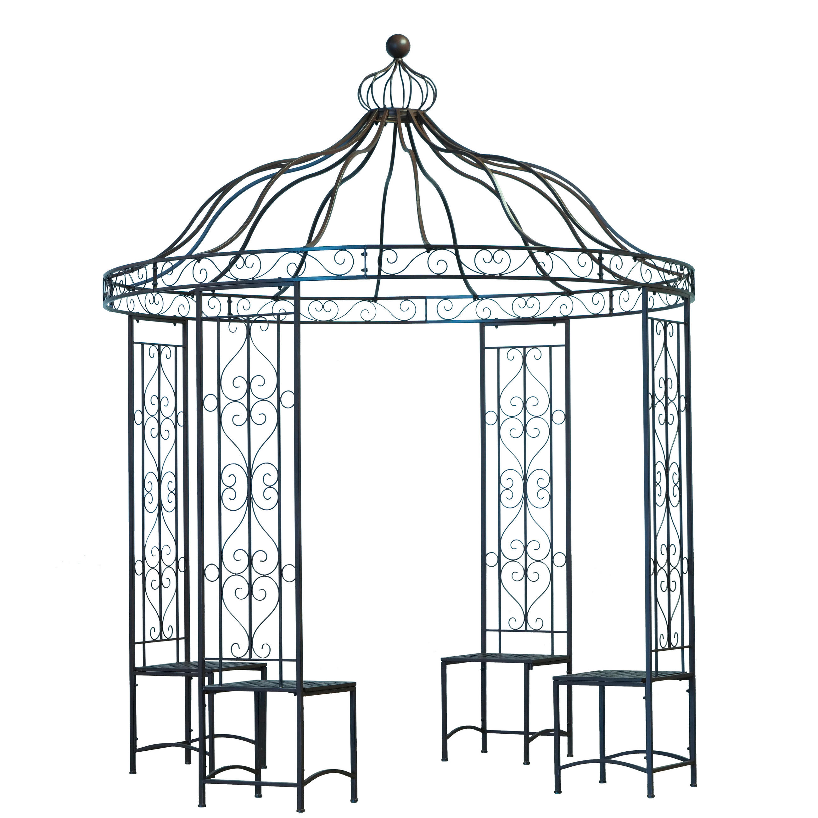 PAVILJON - temno rjava, Basics, kovina (260/320cm)
