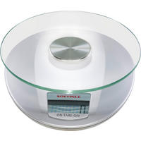 ELEKTRISCHE KÜCHENWAAGE Roma  - Silberfarben, Basics, Glas/Kunststoff (21,5/19,5/7cm) - Soehnle