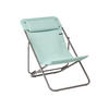 STRANDSTUHL Stahl Türkis, Titanfarben  - Türkis/Titanfarben, Basics, Kunststoff/Metall (62/77-83/94-96cm) - Lafuma Mobilier