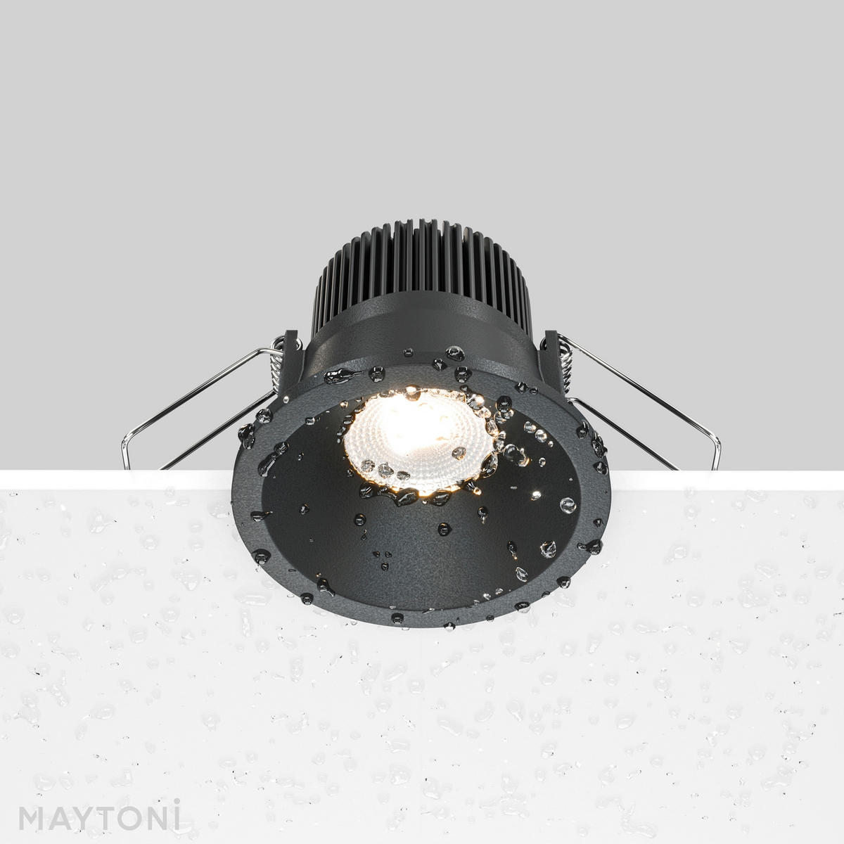 DECKENLEUCHTE Downlight 6/6 cm  - Schwarz, Design, Metall (6/6cm) - MAYTONI