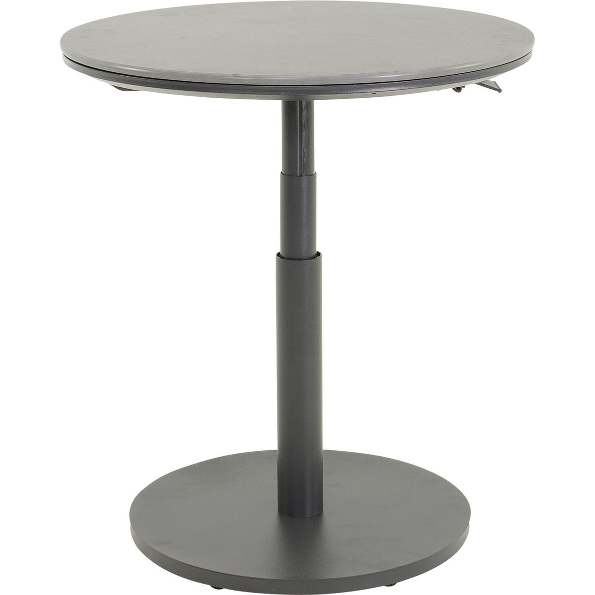 GARTENTISCH Metall Anthrazit rund  - Anthrazit, MODERN, Keramik/Metall (59/45-65cm) - Ambia Garden