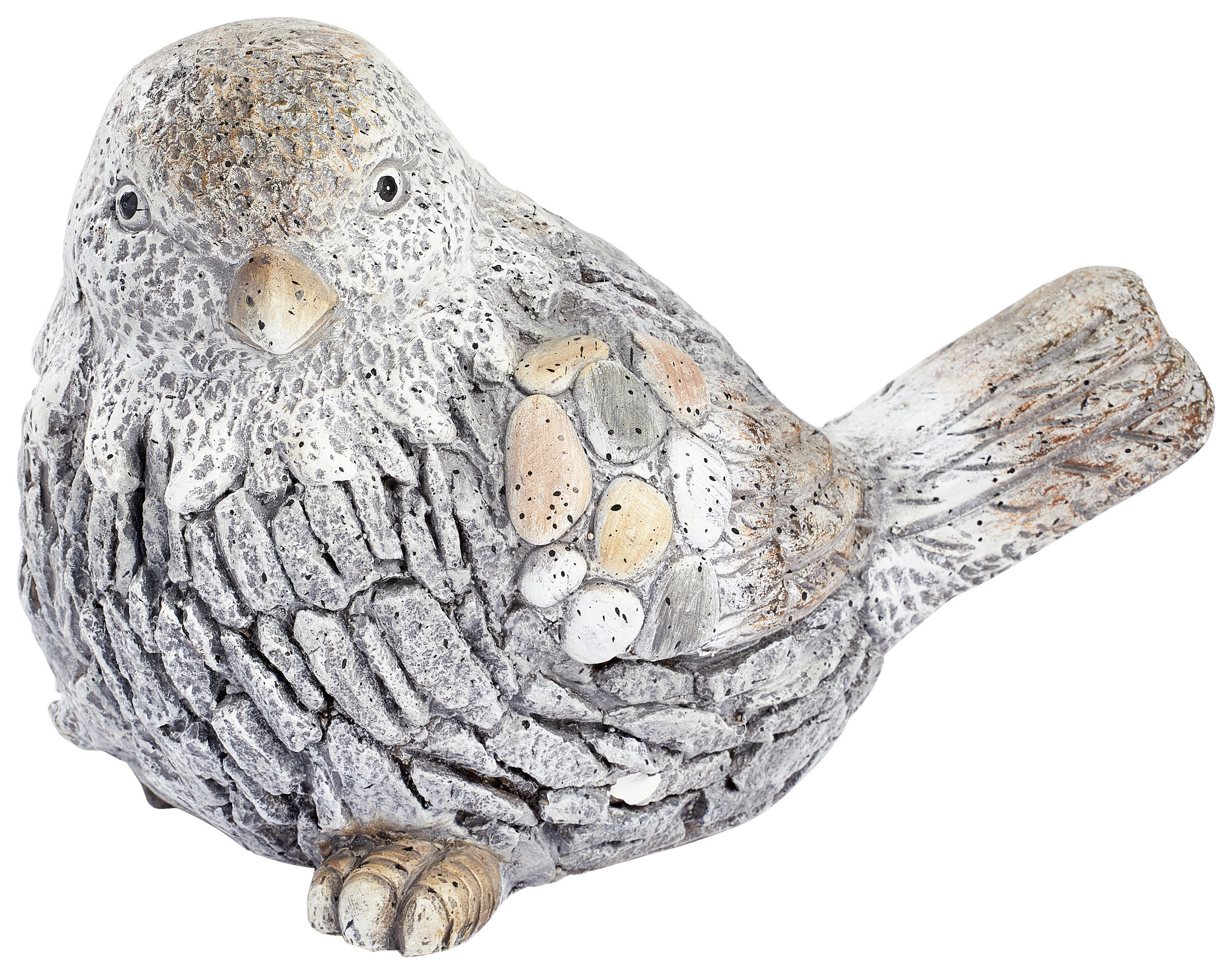 DEKOVOGEL - Braun/Grau, LIFESTYLE, Stein (30/18,5/22cm)