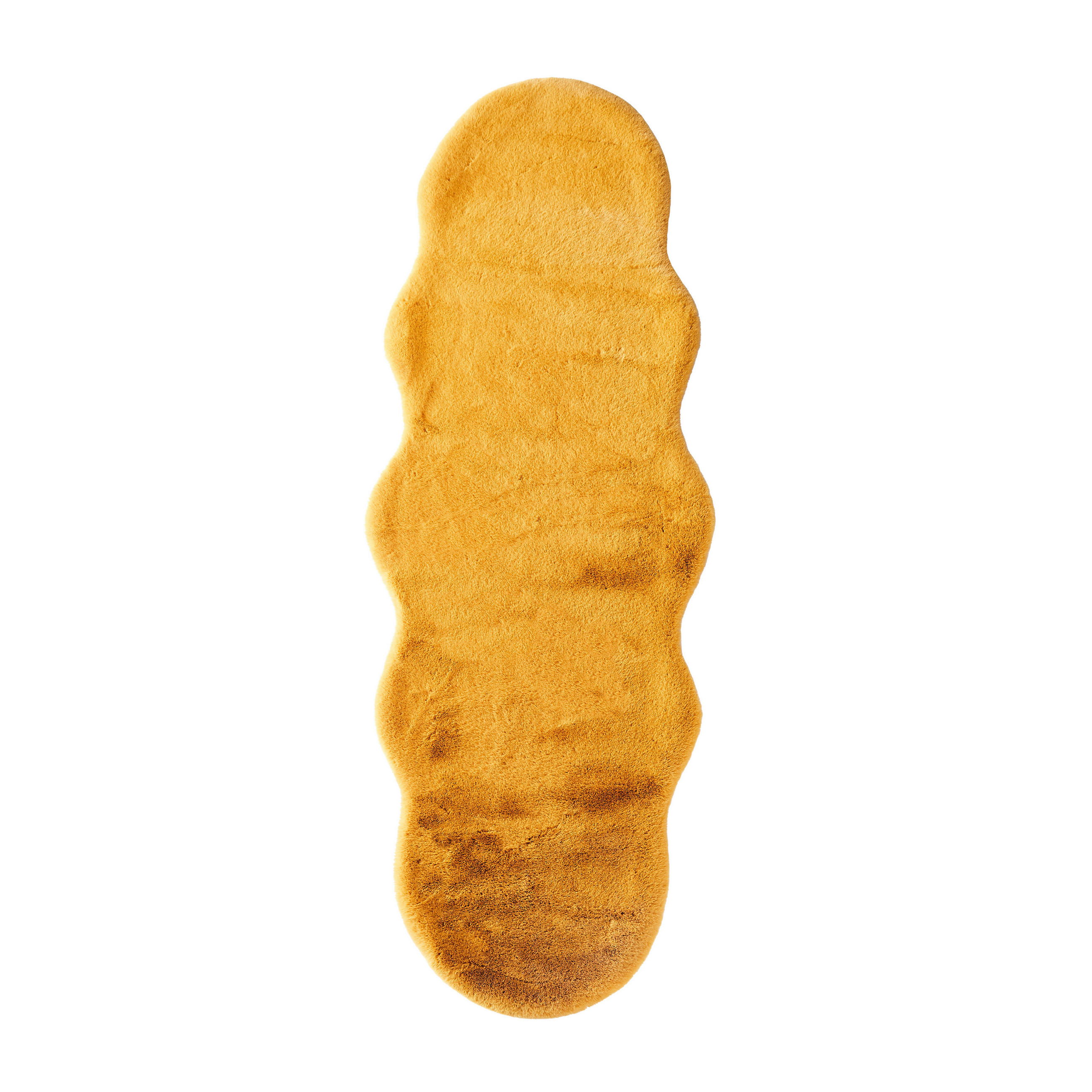 Ambia Home UMĚLÁ KOŽEŠINA, 60/180 cm, oranžová