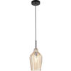 PENDELLEUCHTE Stintino 18/200 cm   - Schwarz, Design, Glas/Metall (18/200cm) - Fabas Luce