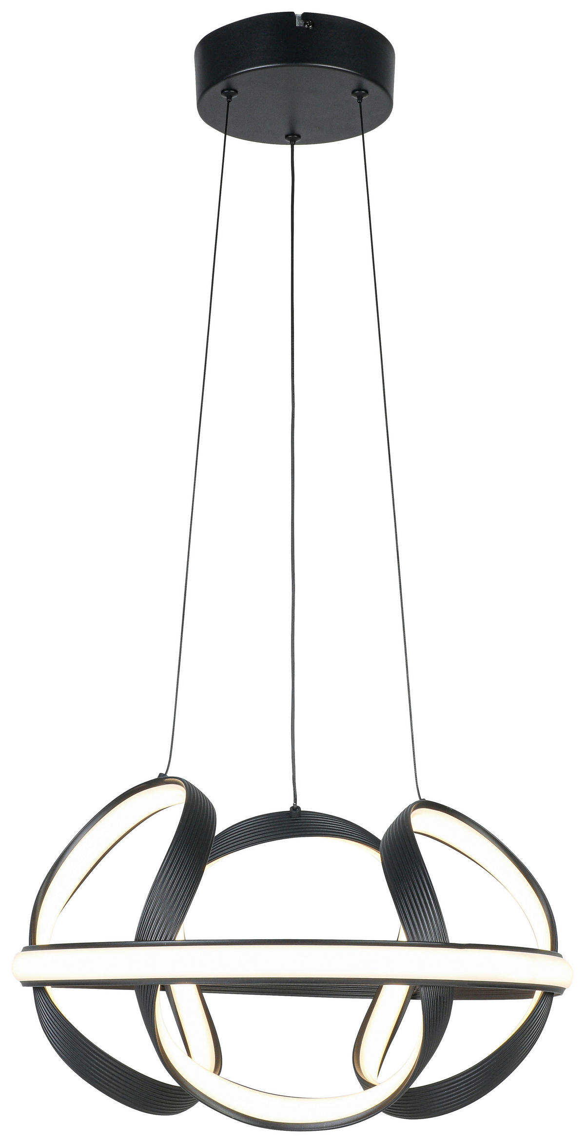 HÄNGELEUCHTE 41,5/120 cm   - Schwarz, Trend, Kunststoff/Metall (41,5/120cm) - Collet's Monde