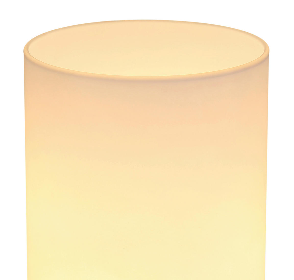 LED-TISCHLEUCHTE - Opal/Nickelfarben, Basics, Glas/Metall (11/24cm) - Globo