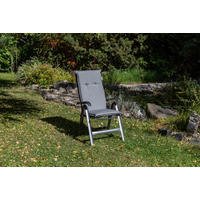 SESSELAUFLAGE in Grau Uni  - Grau, Basics, Textil (118/46/8cm) - Gardenson