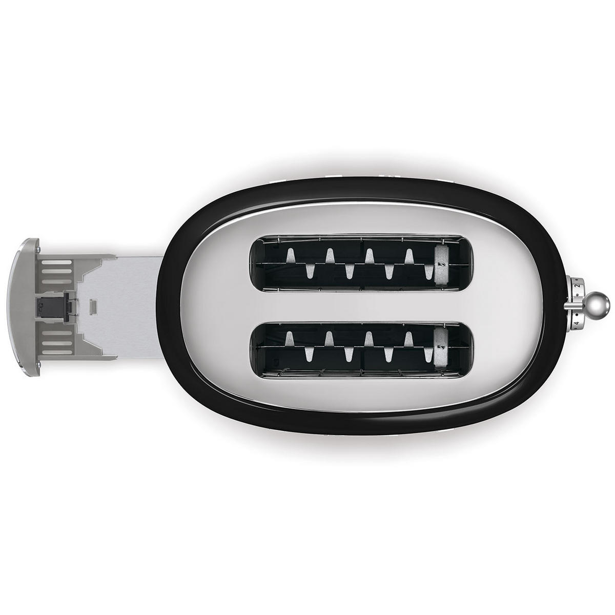 TOASTER  - Schwarz, Basics, Metall (31/19,8/19,5cm) - SMEG