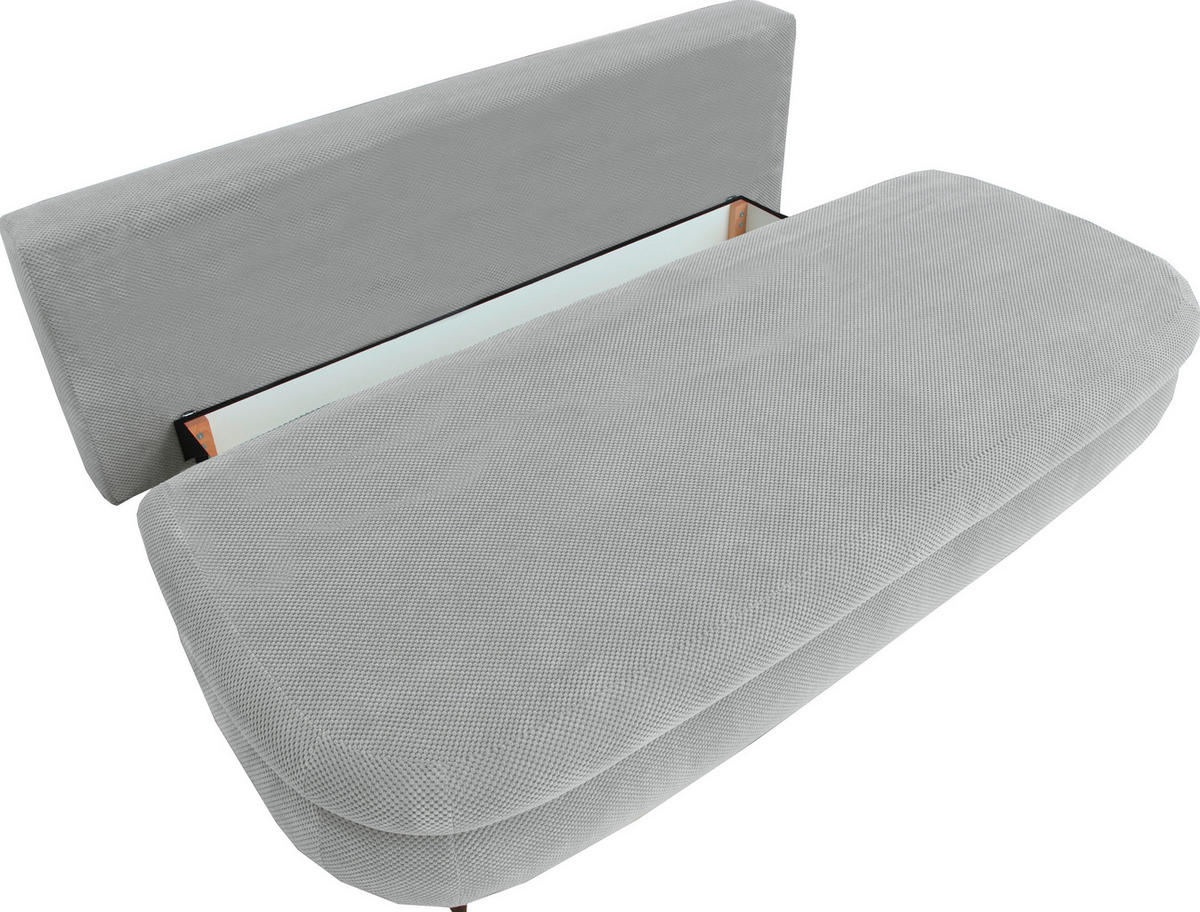 TROSJED NA RAZVLAČENJE tekstil  svijetlo siva    - svijetlo siva/crna, Design, tekstil (213/89/105cm) - Novel