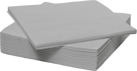 SERVIETTE  33/33 cm   - Grau, Basics, Papier (33/33cm) - Boxxx