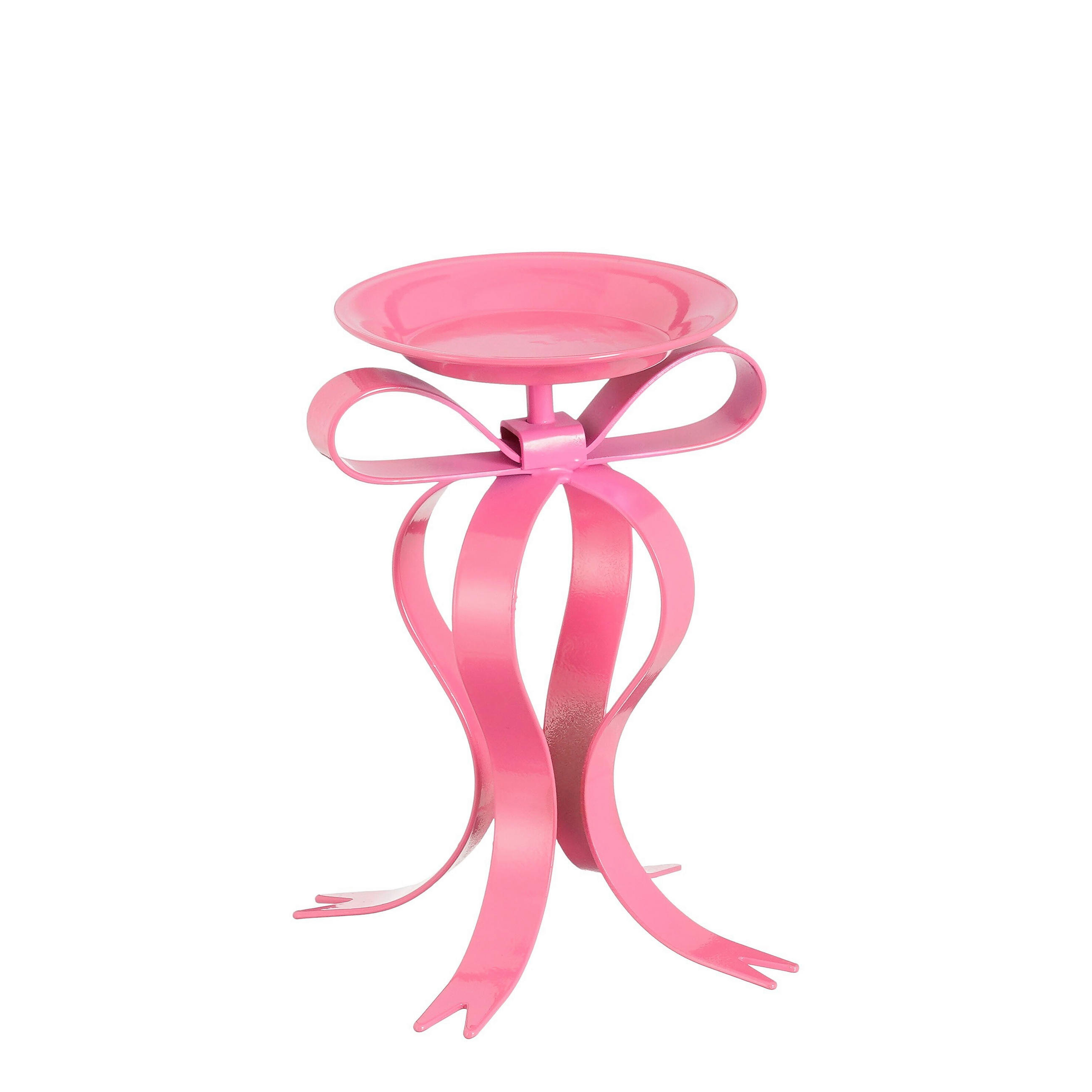 GYERTYATARTÓ - pink, Basics, fém (17/14/20cm)