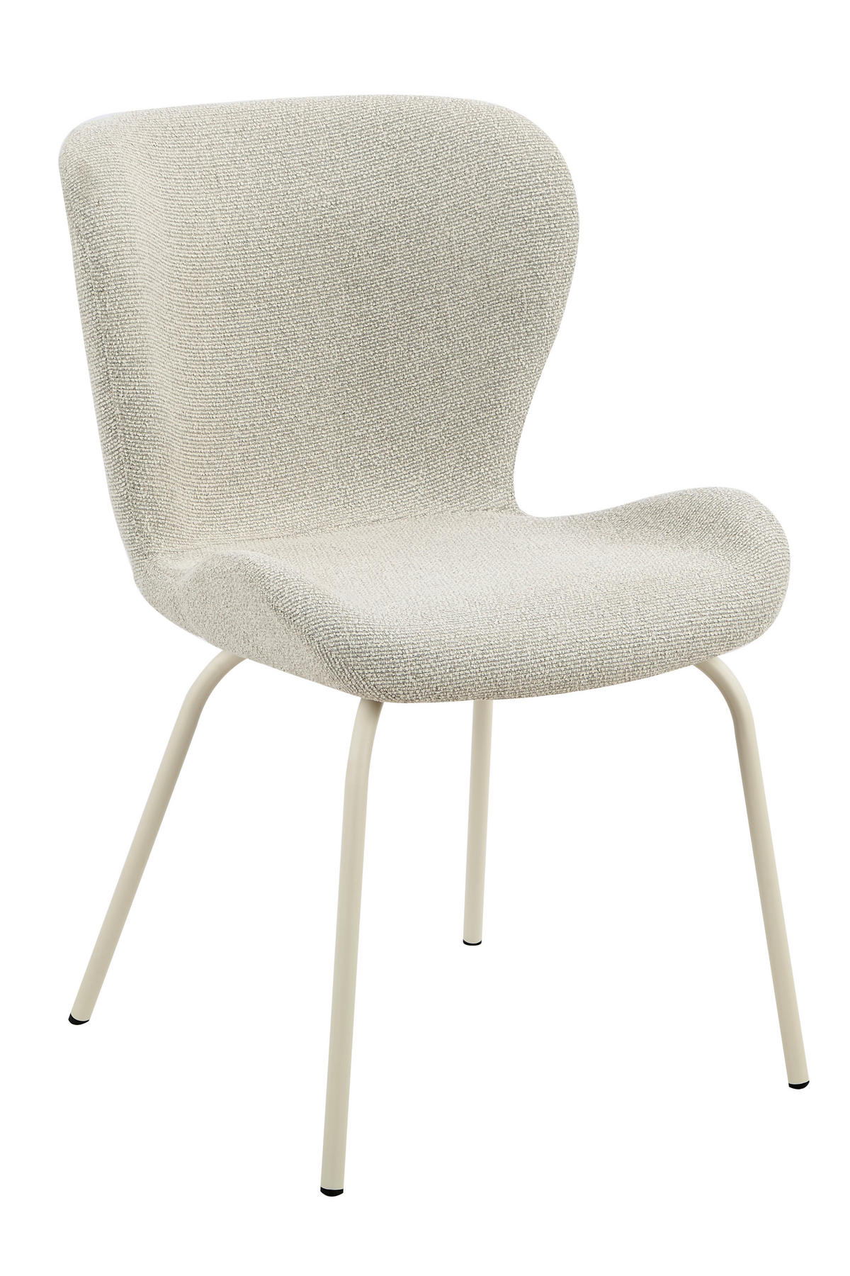 STUHL-SET 2 Stück  in Stahl Webstoff  - Beige/Creme, MODERN, Textil/Metall (50/83,5/60cm) - MID.YOU