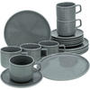 KAFFEESERVICE Grau 18-teilig  - Grau, Basics, Keramik - Creatable
