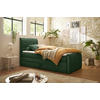 BOXSPRINGBETT 100/200 cm  in Grün  - Schwarz/Grün, Modern, Holzwerkstoff/Kunststoff (100/200cm) - MID.YOU