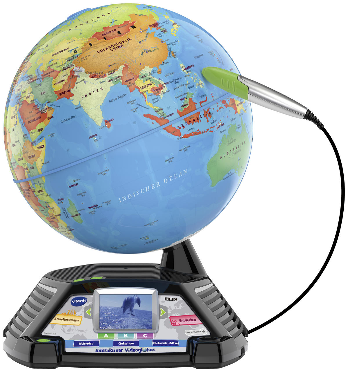 INTERAKTIVER VIDEOGLOBUS  - Multicolor, Trend, Kunststoff (30,5/38,1cm) - Vtech