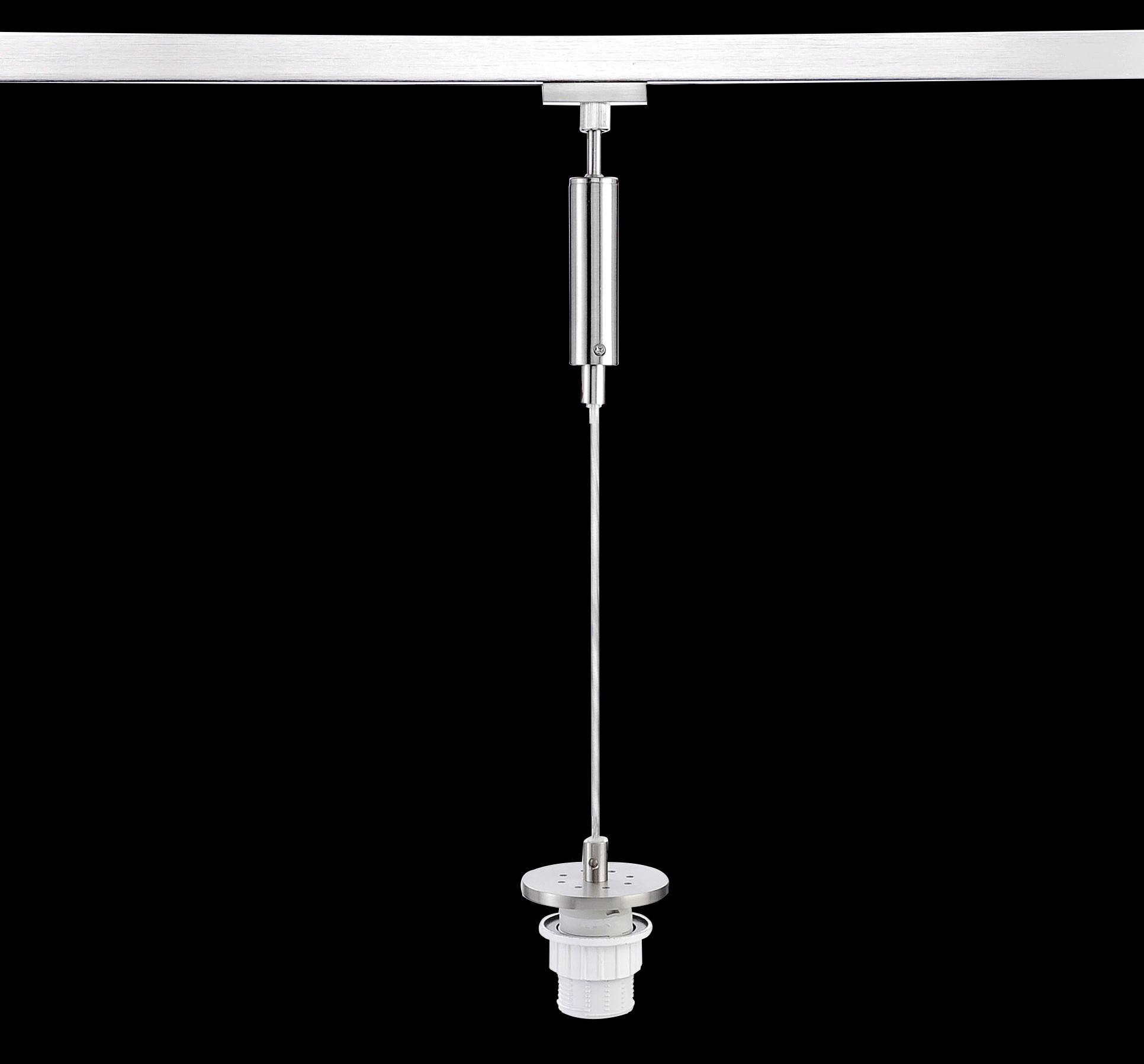 SCHIENENSYSTEM-HÄNGELEUCHTE - Nickelfarben, Basics, Metall (235,4cm) - Fischer & Honsel