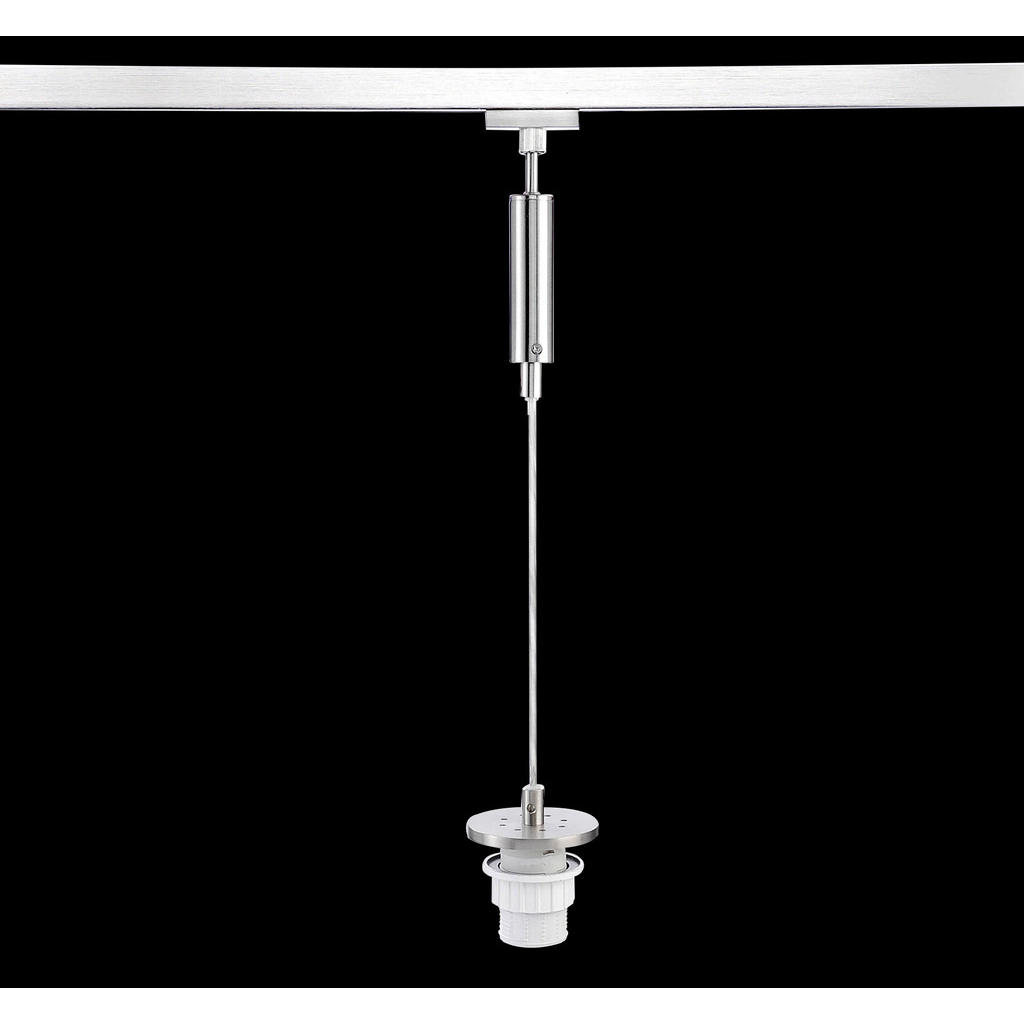 Thumbnail - Fischer & Honsel Schienensystem-Hängeleuchte m6 HV Track 4, Nickel, Metall, 235.4 cm, verstellbare Spotlights, Lampen & ...