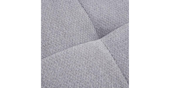 ECKSOFA in Chenille Grau  - Schwarz/Grau, MODERN, Textil/Metall (290/182cm) - Hom`in