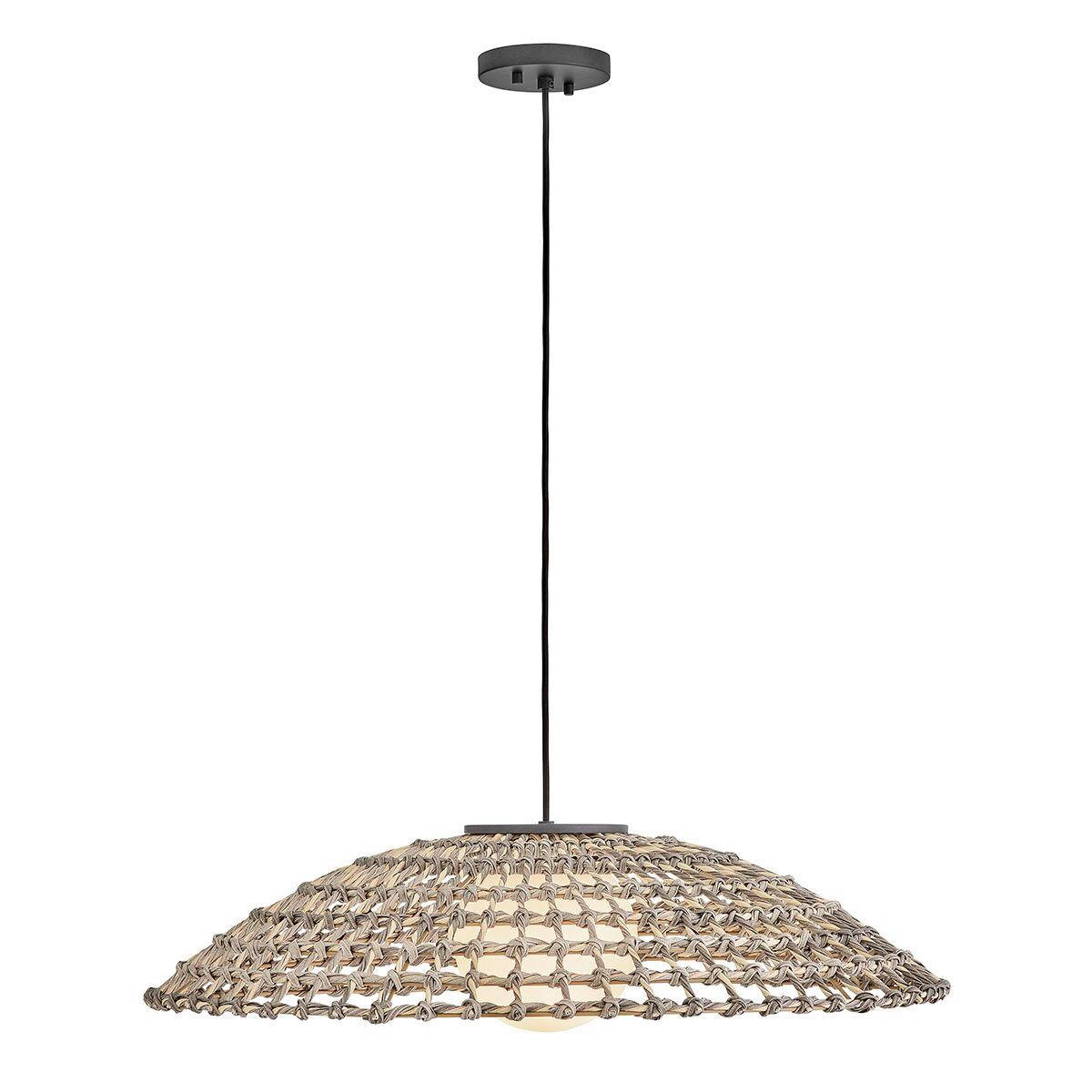 HÄNGELEUCHTE Hinkley 21/76,2 cm  - Schwarz, Natur, Holz/Metall (21/76,2cm) - Elstead Lighting