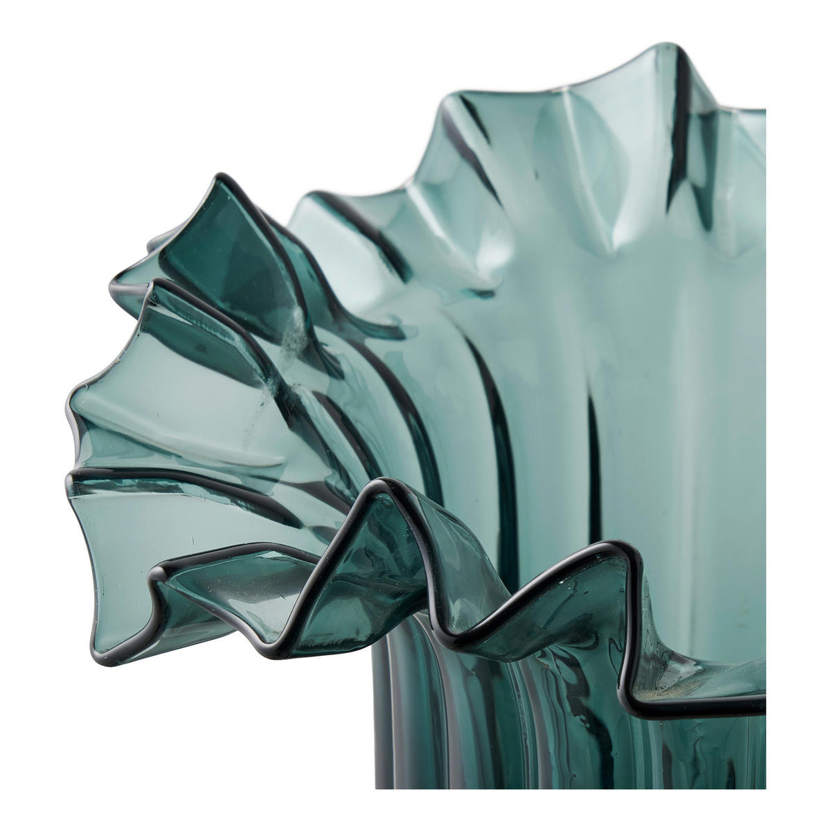 VASE Vase  - Dunkelgrün, Basics, Glas (25/30cm)
