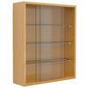 HÄNGEVITRINE in Honigeiche  - Honigeiche/Transparent, Design, Glas/Holzwerkstoff (50/60/15cm) - MID.YOU