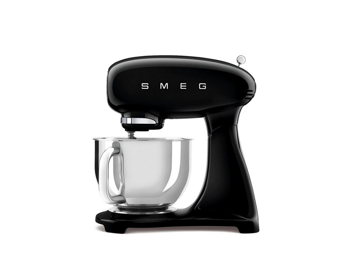 KÜCHENMASCHINE 50´S STYLE SMF05CREU  - Alufarben/Schwarz, Basics, Metall (40,2/37,8/22,1cm) - SMEG