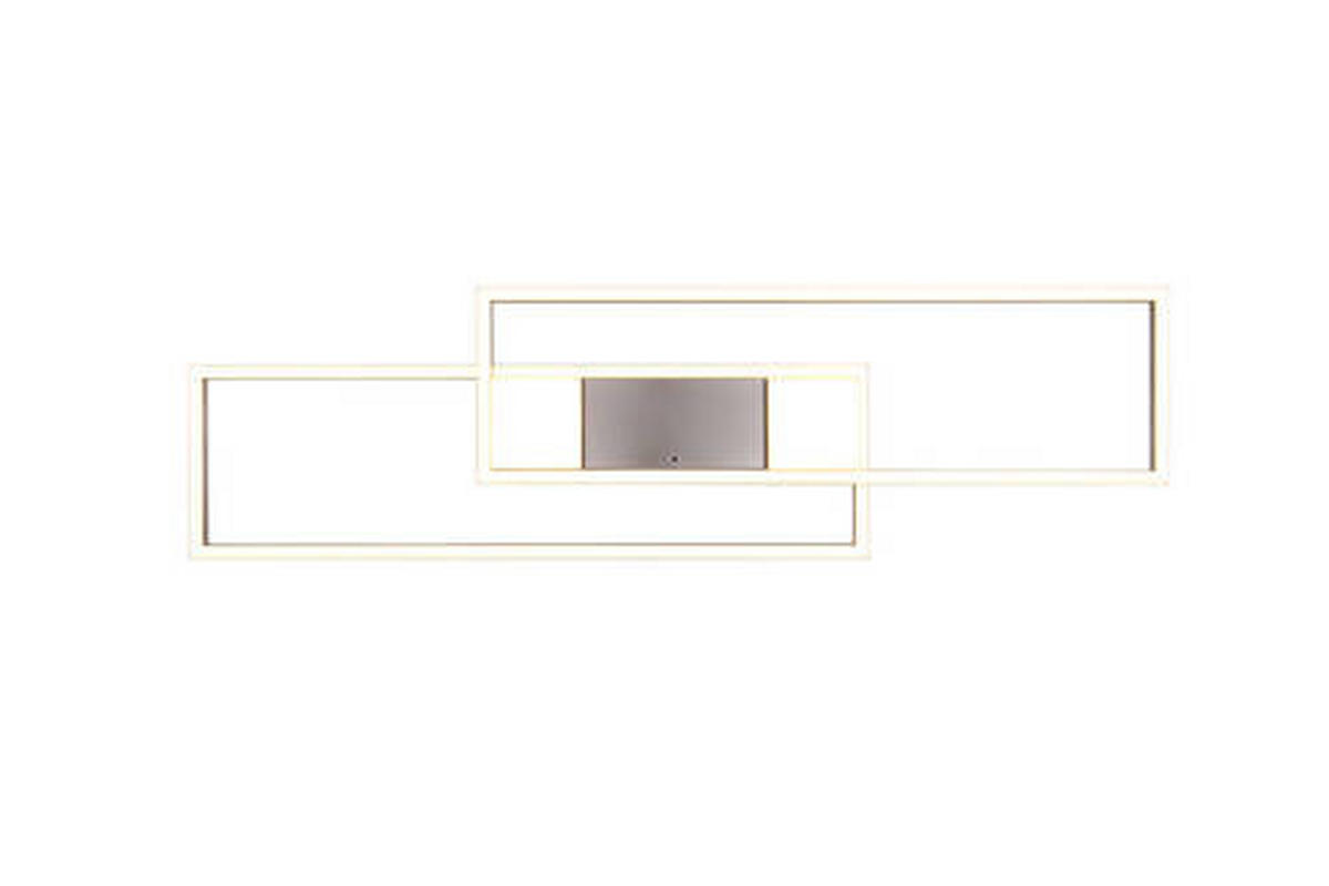 STROPNÍ LED SVÍTIDLO, 100/8/28 cm - barvy niklu, Basics, kov (100/8/28cm) - Trio Leuchten