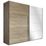 SCHWEBETÜRENSCHRANK 3 -türig Eichefarben - Eichefarben/Alufarben, Design, Glas/Holzwerkstoff (225/210/59cm) - Carryhome