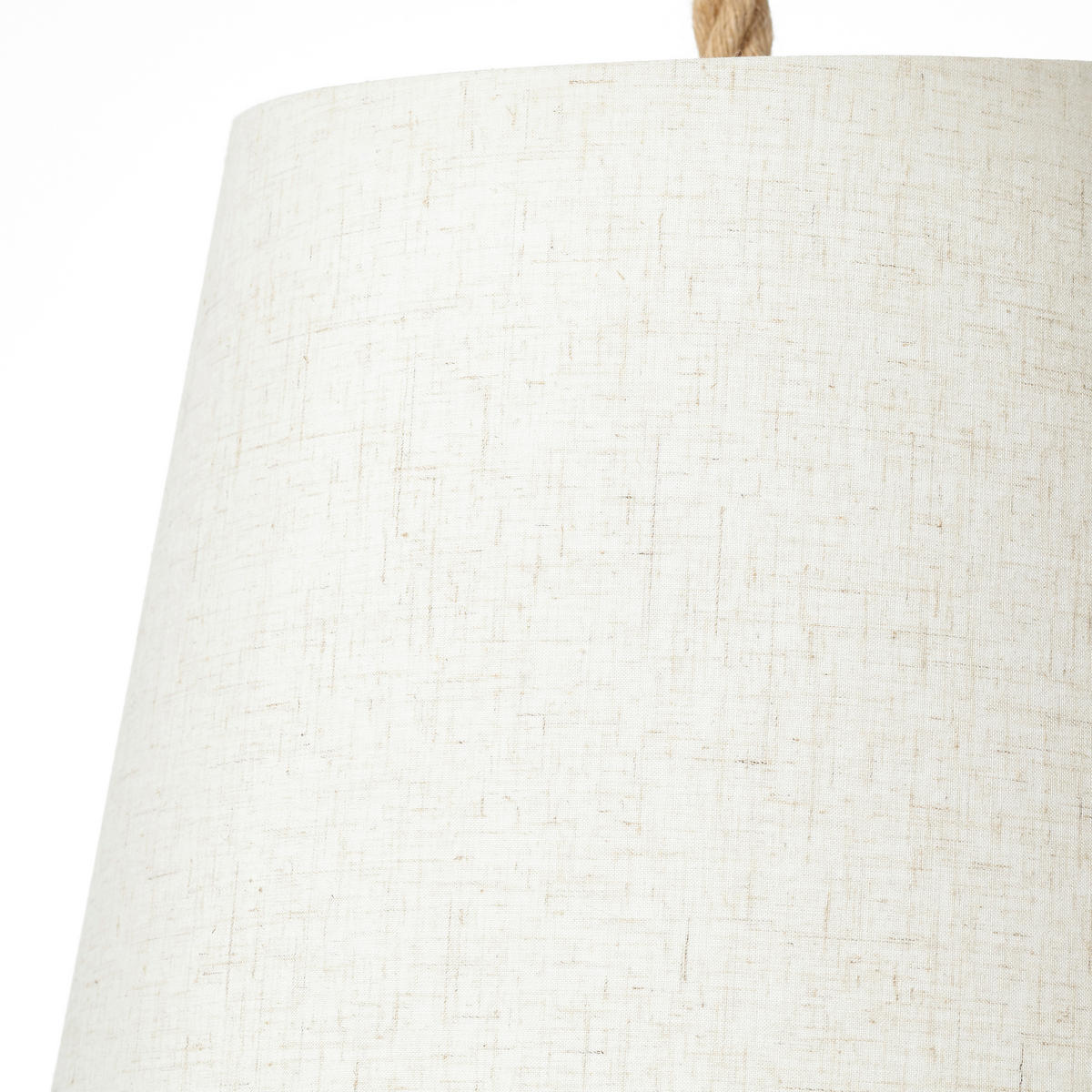 HÄNGELEUCHTE 35/130 cm    - Weiss/Naturfarben, Basics, Textil/Metall (35/130cm) - Brilliant