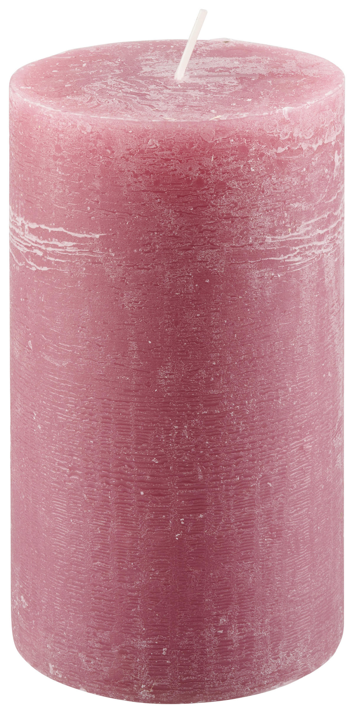 VALCOVÁ SVIEČKA - ružová, Basics, prírodné materiály (10/18cm) - Ambia Home