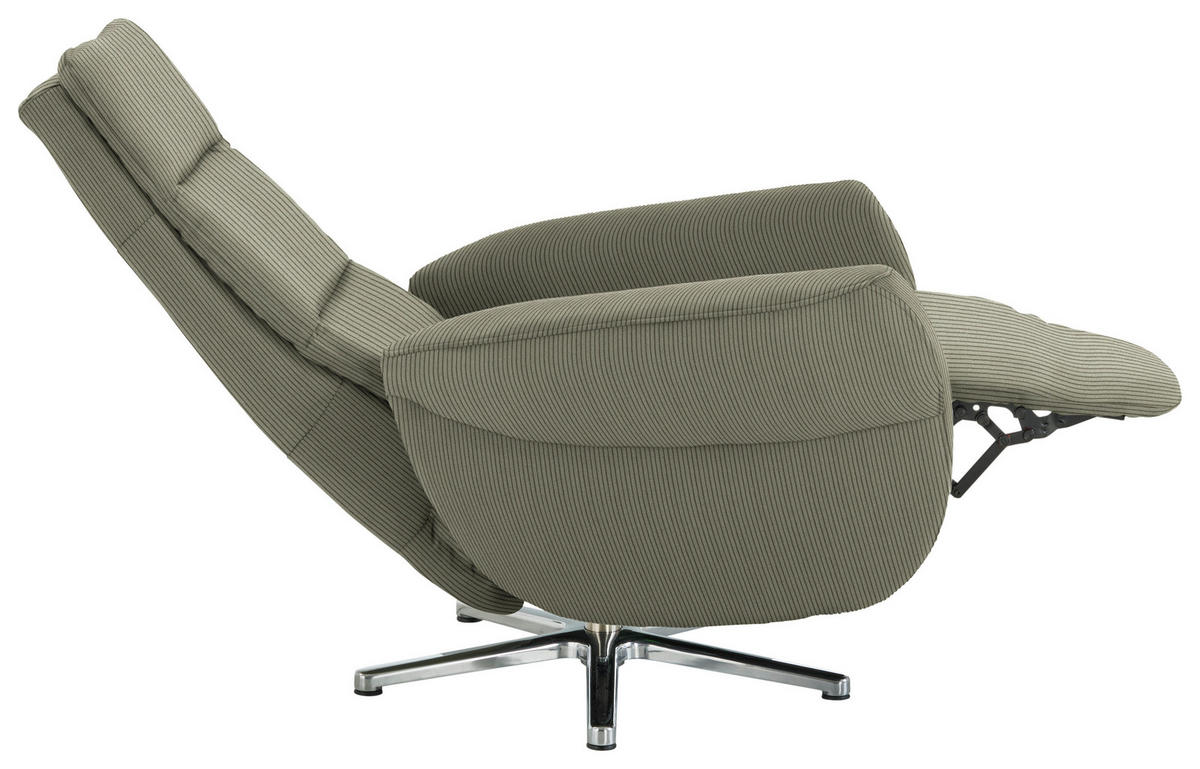 RELAXSESSEL Textil Hellgrün  - Chromfarben/Hellgrün, Design, Textil/Metall (78/113/83cm) - Beldomo Speed