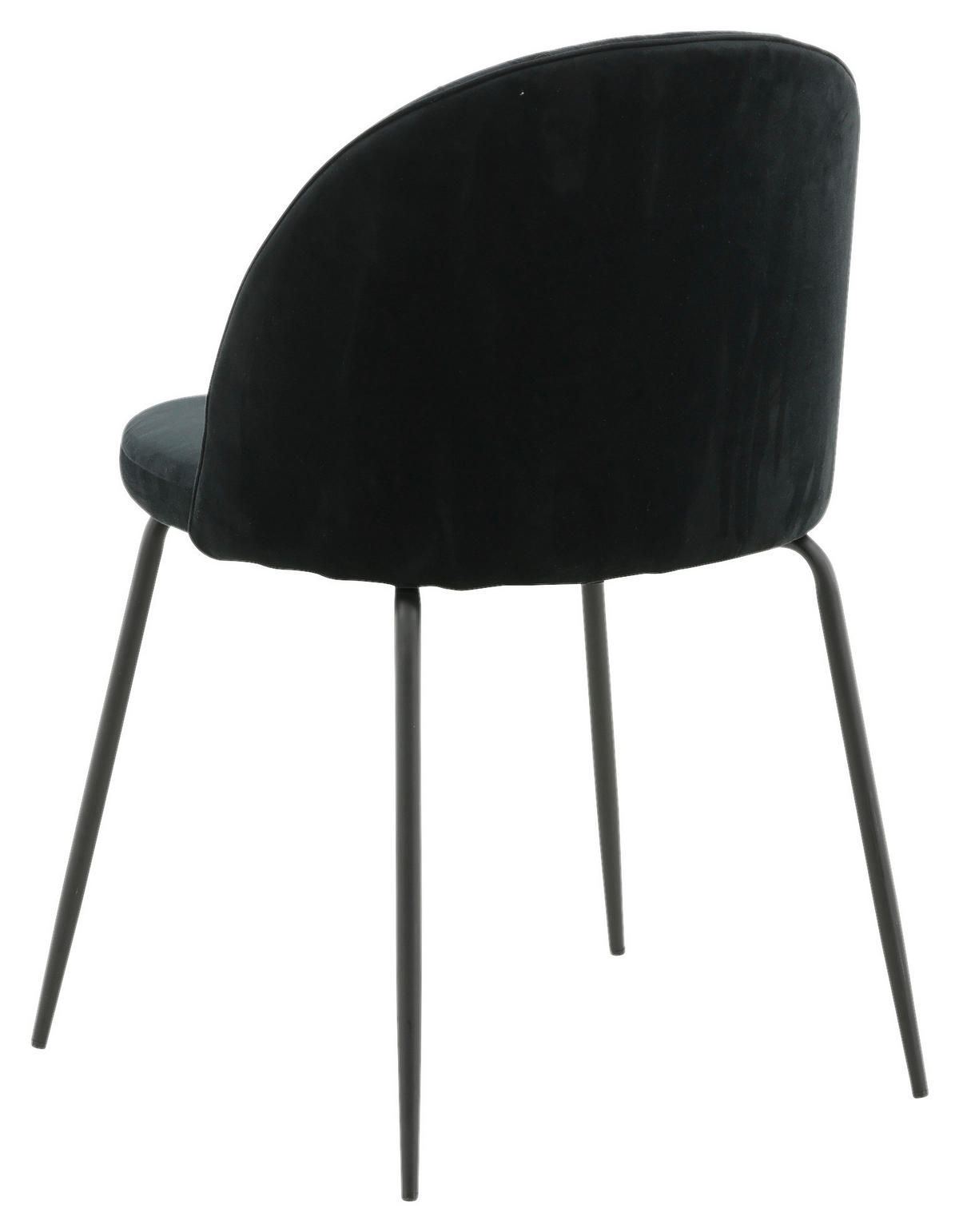 STOLSET 2 styck stål  - svart, Design, metall/textil (49/79.5/50cm) - Livetastic